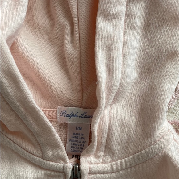 Ralph Lauren Baby Girls Pink Hoodie Set, size 9-12 months - Picture 4 of 6